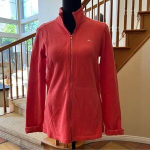 Tommy Bahama Womens Jacket Size S/M Coral Full Zip Sweater Pockets Outdoor